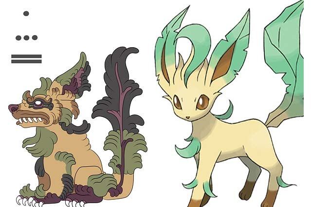 Leafeon é um monstro que combina habilidades terrestres com o tipo grama