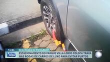 Câmera do Balanço: Estacionamento de parque em SP coloca trava em carros de luxo e gera polêmica