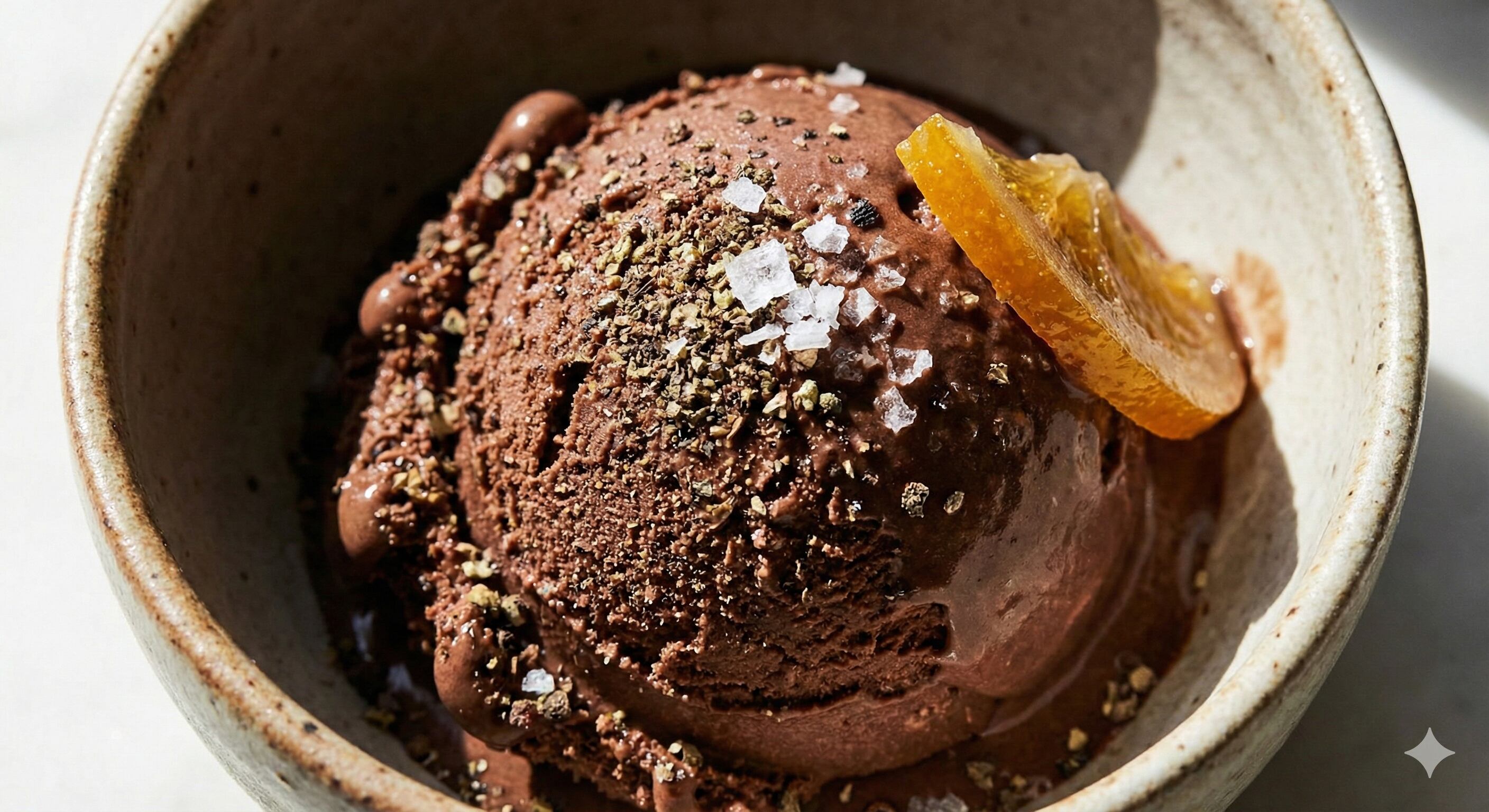 Sorvete com pimenta sichuan moída