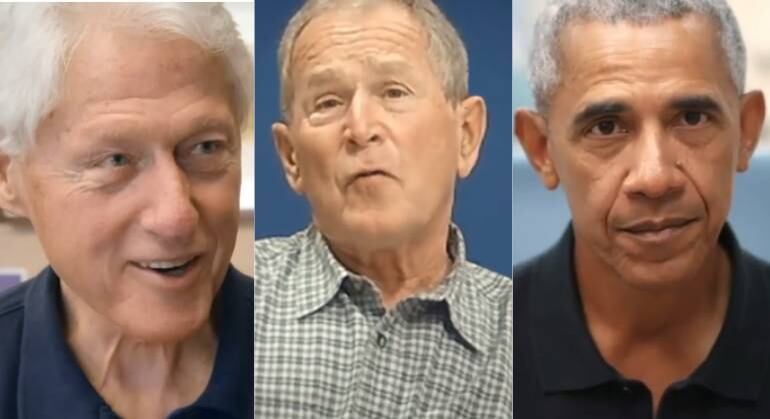 Ex-presidentes dos Estados Unidos participam de campanha de vacinação