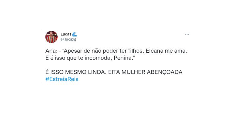 No enredo, Elcana, marido de Ana, segue os costumes da época e se relaciona com Penina para dar sequência a sua descendência. Penina fez questão de provocar Ana, mas recebeu uma resposta à altura 