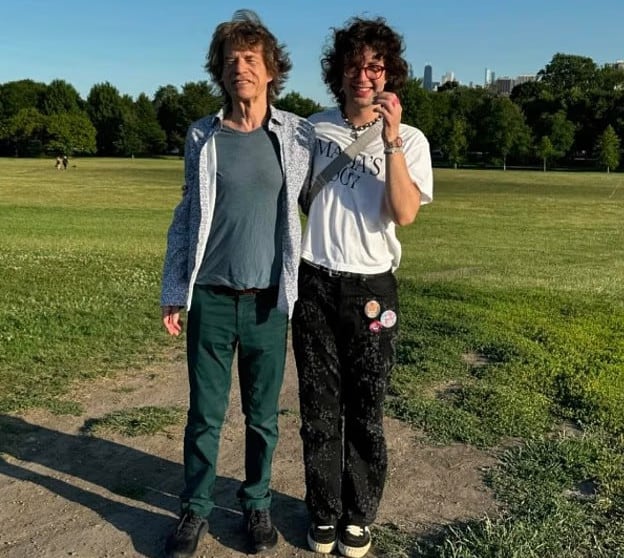 Mick Jagger e Lucas, seu filho com Luciana Gimenez