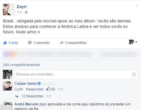 Zayn Malik arrasou e deixou todos contentes por aqui