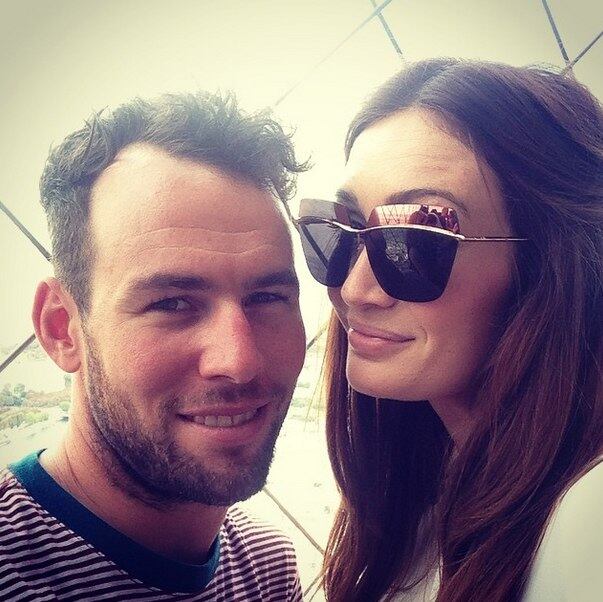 O
casal Mark Cavendish e Peta Todd é um dos mais badalados no Reino Unido