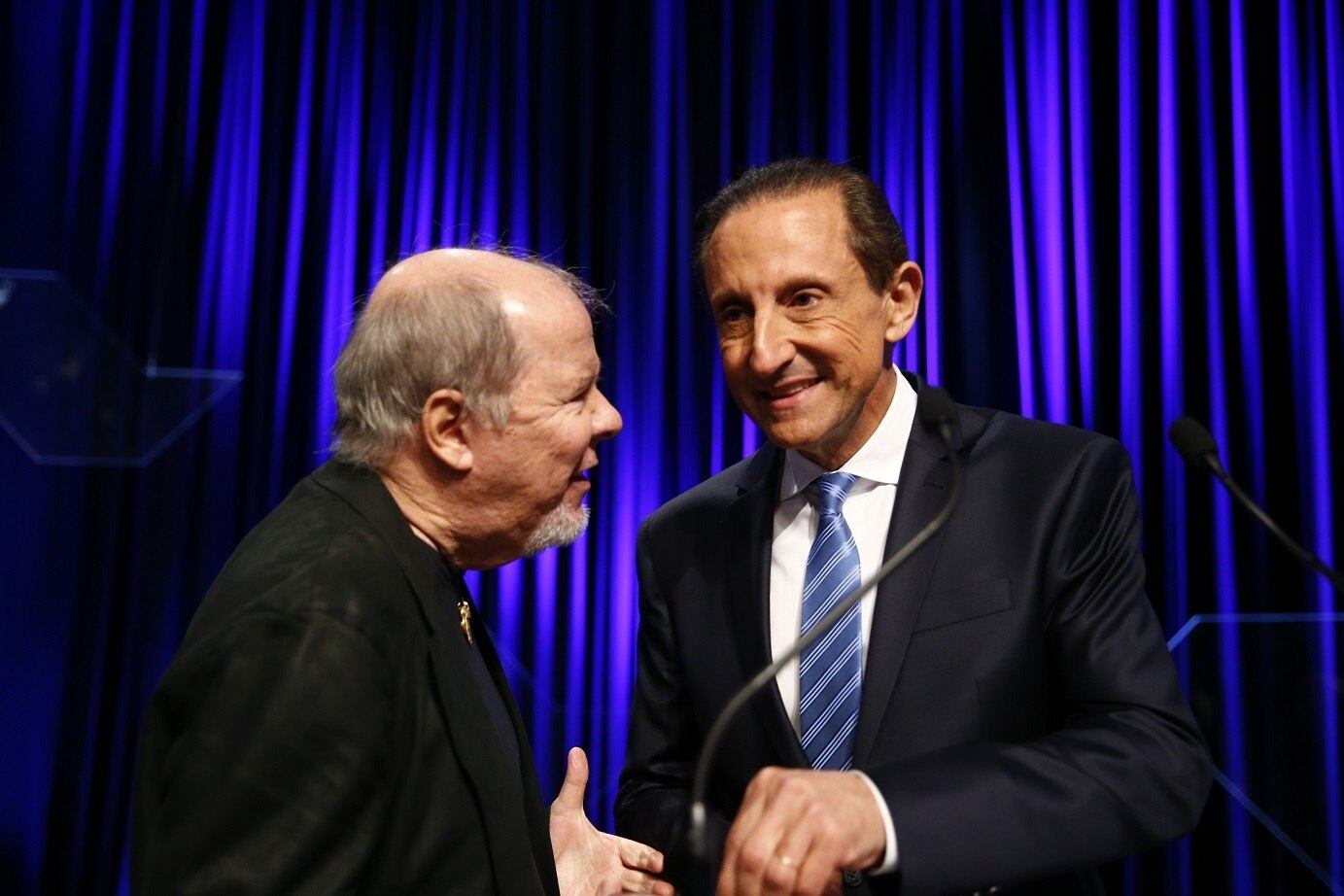 Mendonça e Skaf durante debate na campanha de 2014