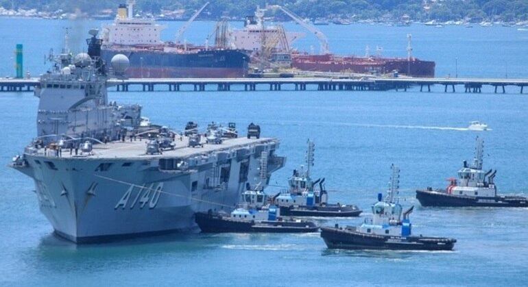 Navio-aeródromo multipropósito Atlântico, maior embarcação da Marinha