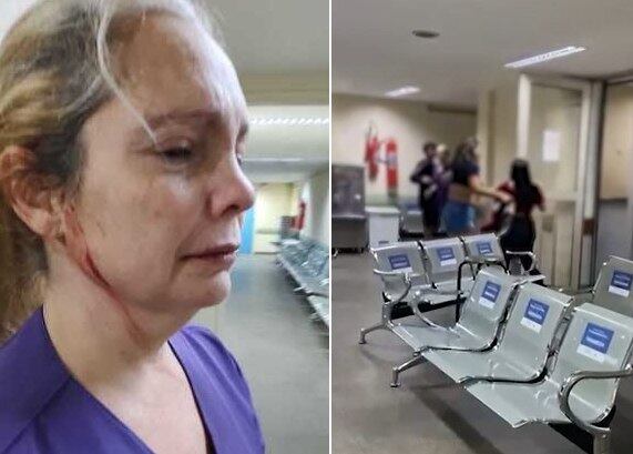 Médica levou pontos na boca e teve
escoriações