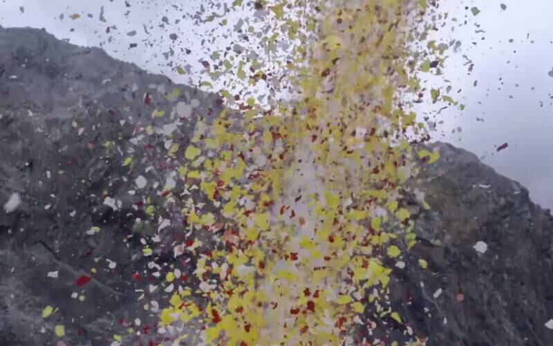 Cada pétala de flor representa um dos 8 milhões de pixels da 4K Ultra HD TV da Sony
