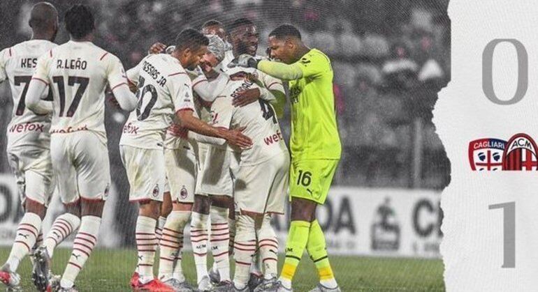 Triunfo do Milan, no sábado, o "Diavolo" cada vez mais líder