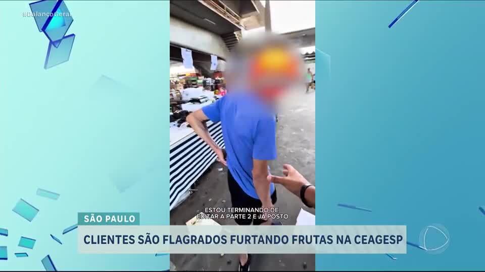 Feirante da Ceagesp flagra clientes pegando frutas e saindo sem pagar