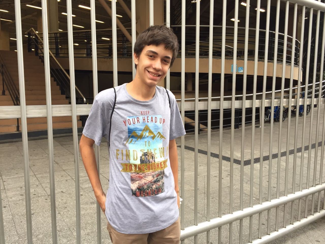 Tema de redação foi tranquila para Matheus Gonçalves