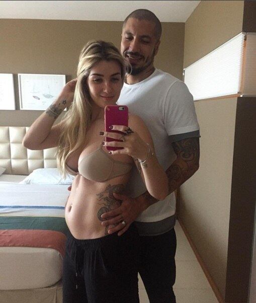 Os ex-BBBs Aline e Fernando se casaram e esperam o primeiro filho