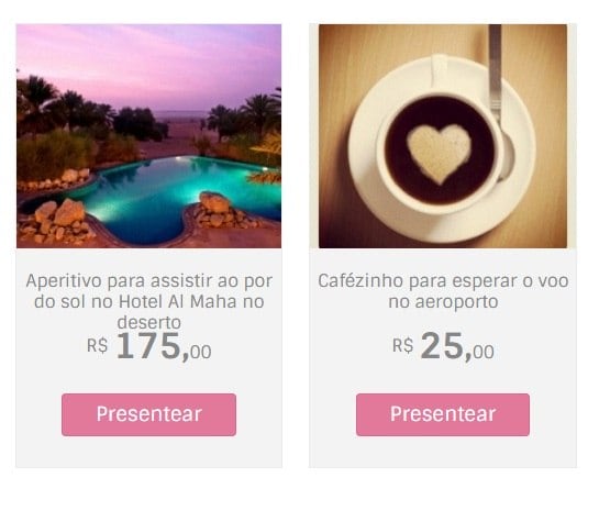 Cafezinho por R$ 25
Com a inflação em alta seguem outras opções para não prejudicar o orçamento dos amigos. Cafezinho por R$ 25 ou um aperitivo para assistir ao por do sol no Hotel Al Maha no deserto, por R$ 175