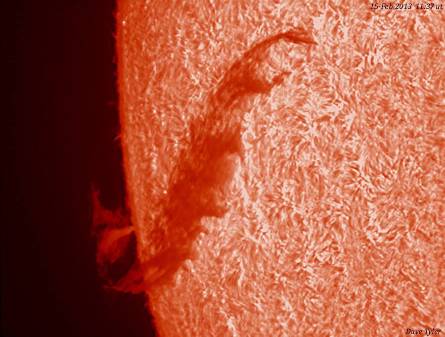 As imagens feitas pelo fotógrafo amador mostram incríveis explosões solares
