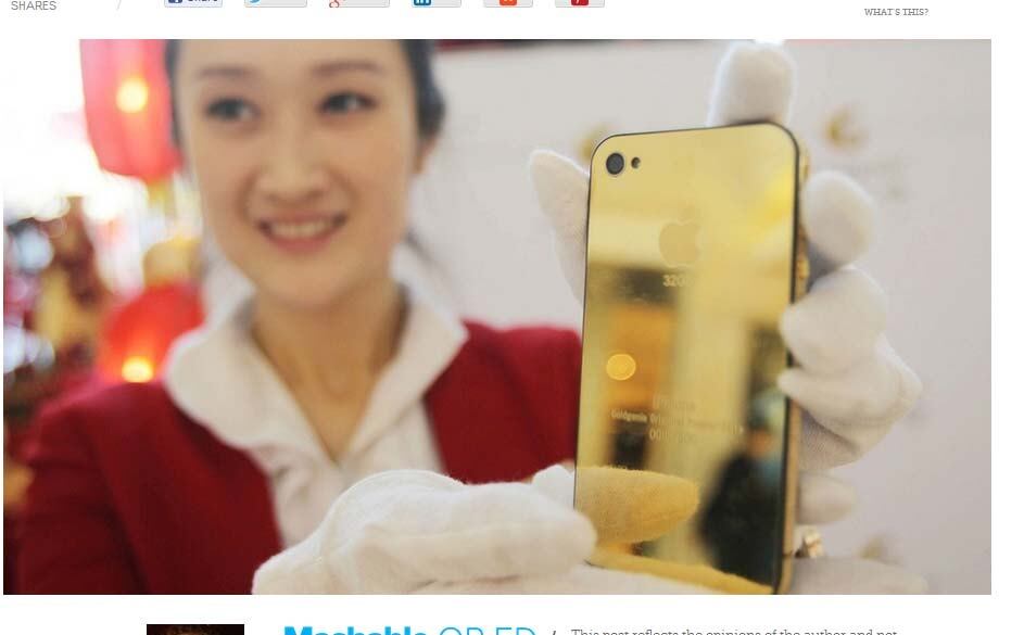 Um dos rumores mais novos é
a chegada de uma versão dourada do iPhone 5S. A cor do celular ainda não parece
ter uma definição precisa, ficando entre um amarelo ouro e o champanhe. O
colunista MG Siegler, do site Techcrunch, afirma que já ouviu de várias fontes
que a Apple realmente vai lançar um modelo dourado