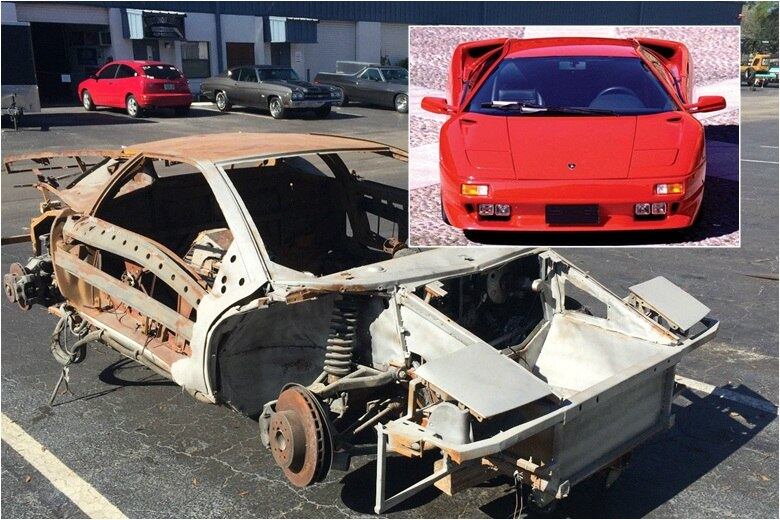 Quando se trata de um clássico, às vezes até a carcaça pode ser valiosa. É o caso deste Lamborghini Diablo. Seu dono conseguiu vender o esqueleto do cupê italiano por US$ 4.600, o equivalente a R$ 18,1 mil (cotação atual)