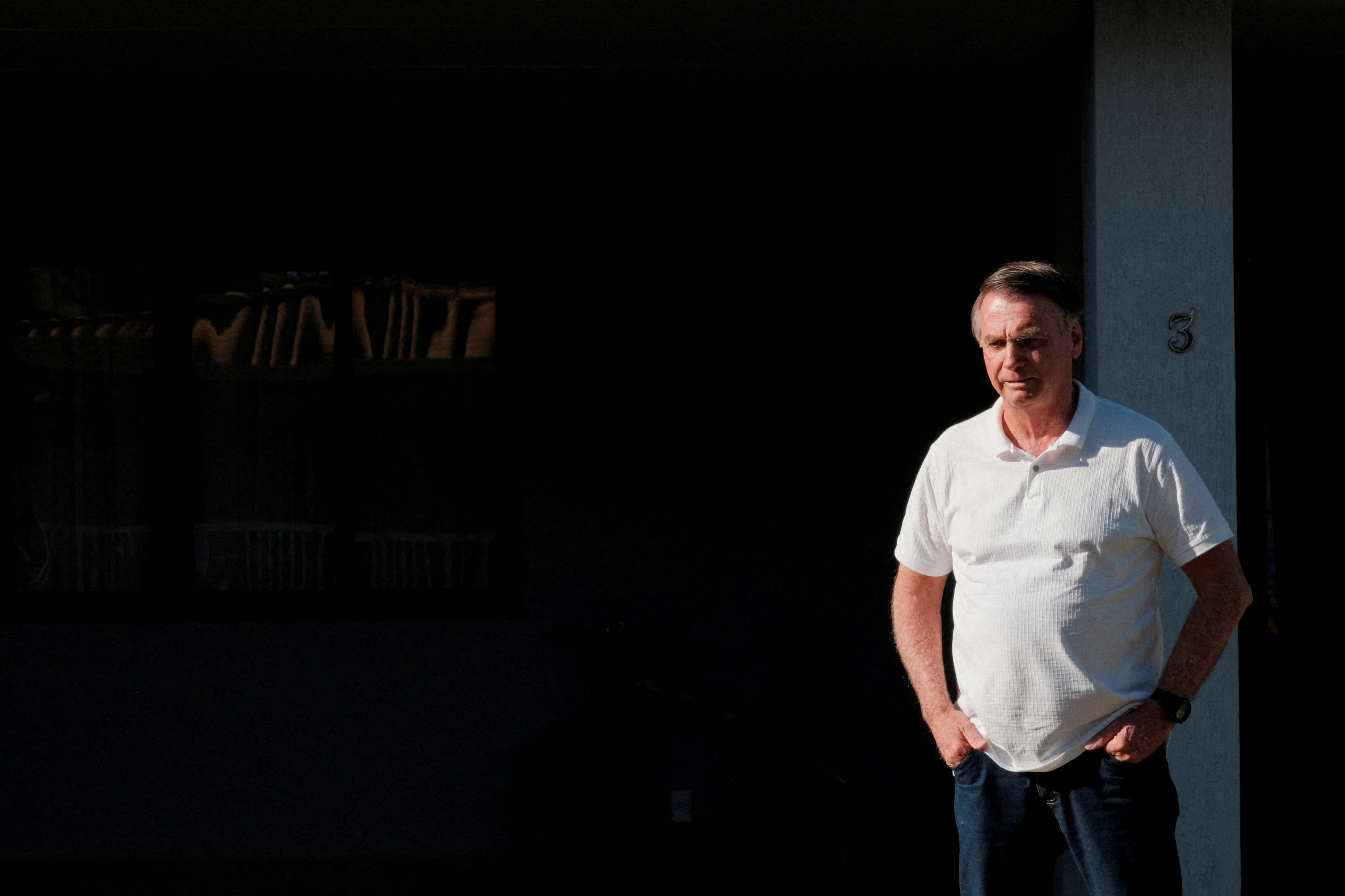 FILE PHOTO: Tarcisio de Freitas visits Bolsonaro