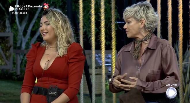 Uma das discussões que Thayse teve no reality foi com Andréa Nóbrega