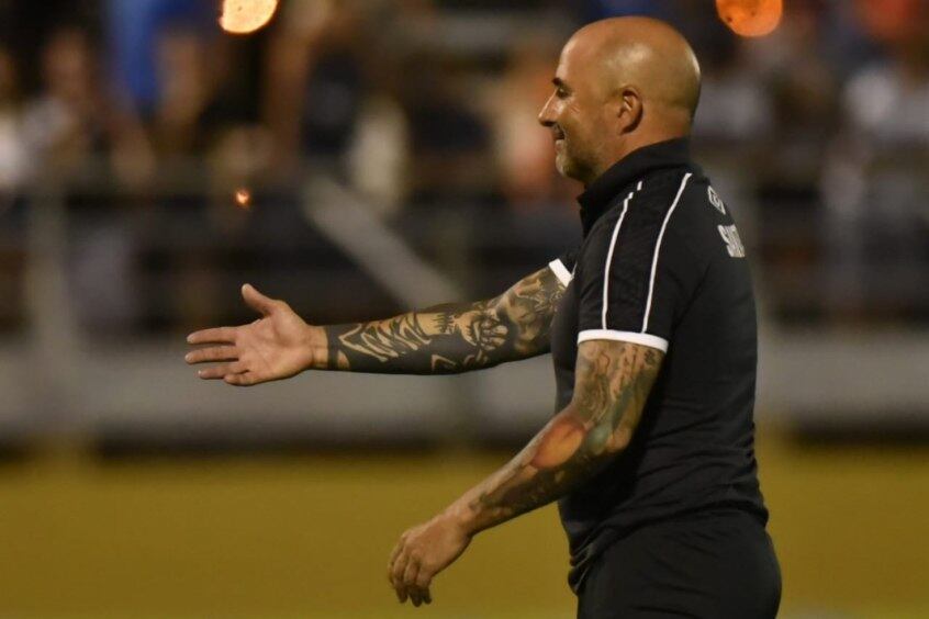 Jorge Sampaoli se impressionou com a intensidade do grupo do Santos