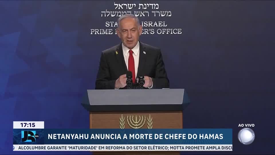 Netanyahu anuncia a provável morte do líder do grupo terrorista Hamas