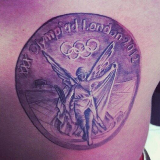 Quando pode ele as tatua no corpo, como a de Londres 2012