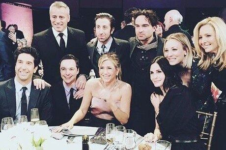 Elenco de Friends se reuniu na noite desse domingo (24)