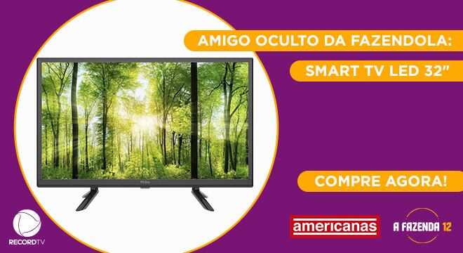 Peão: Mariano
Amigo Secreto sorteado: Raissa
Garanta já a sua Smart TV LED 32" na Americanas!
