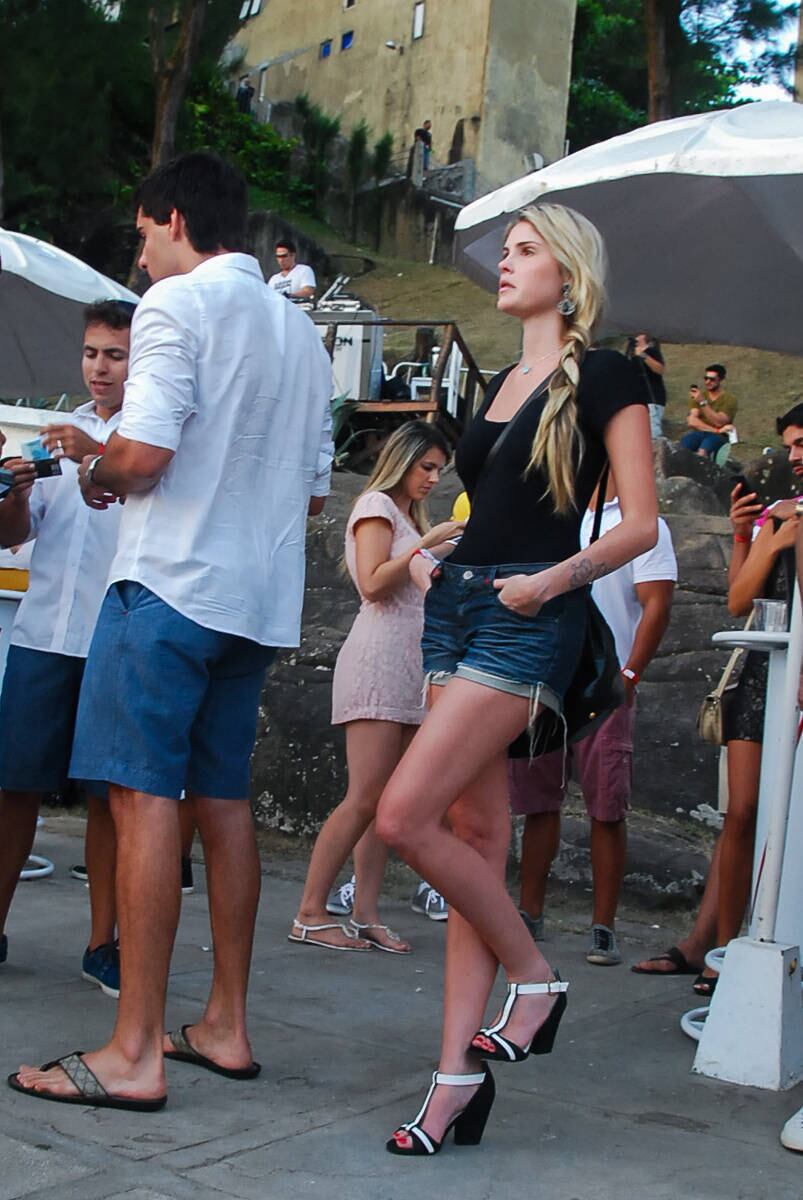 Bárbara curtiu o evento no Rio de Janeiro
