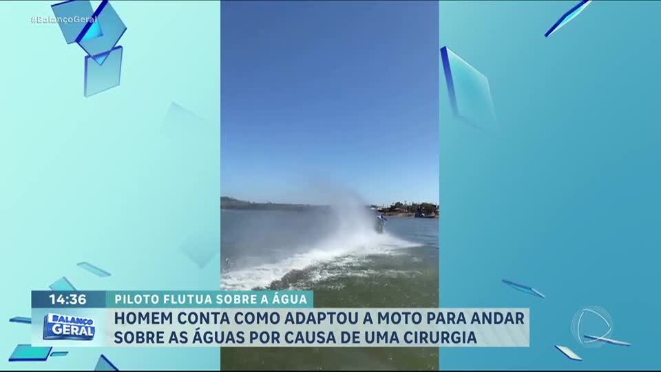 Piloto de motocross viraliza após atravessar rio com moto adaptada no Pará