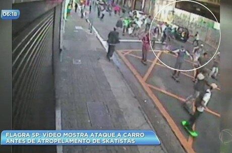 Motorista atropelou três pessoas que estavam no evento