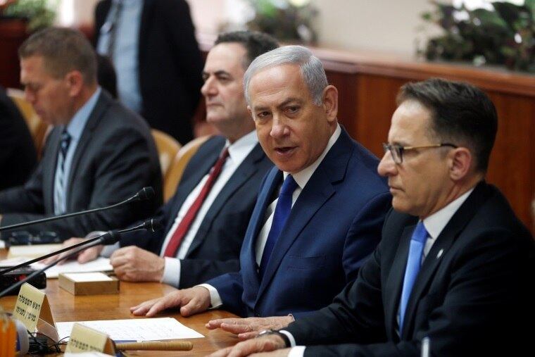 Netanyahu em reunião com ministros nesta quarta (11)