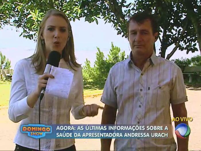 "Eu tive no hospital ao meio-dia. Ela estava tranquila,
agradeceu eu ter vindo. Eu notei ela muito
feliz na presença do pai. Mas, ao mesmo tempo eu fico triste que ela passou por
isso e, com certeza, ela está melhorando dia a dia...Tô pedindo a Deus, rezando
bastante pra ela voltar normal aos trabalhos"

+ ASSISTA: Pai de Andressa Urach fala sobre visita à filha na UTI

+ Aproveite e confira as matérias do programa Domingo Show

+ Já curtiu a página do Domingo Show no Facebook? É só clicar!

+ Siga o Domingo Show no Twitter e receba todas as notícias do programa
