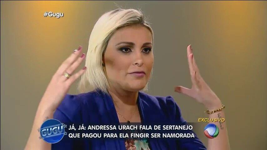 15ª revelação 
Por fim, explicou a nova vida. 

— Precisei sofrer, sentir dor, ver a morte de perto
para acreditar que Deus existe

No R7 Play você pode assistir ao Gugu na íntegra! Clique e experimente de graça!

Andressa fala sobre coma: "Eu vi minha alma saindo do meu corpo"

"Eu precisei chegar no fundo do poço pra ver que dinheiro não é nada", diz Andressa

Andressa Urach explica o que a levou a fazer sexo com o próprio irmão

Andressa Urach revela com quantos homens ela ficou em um dia

