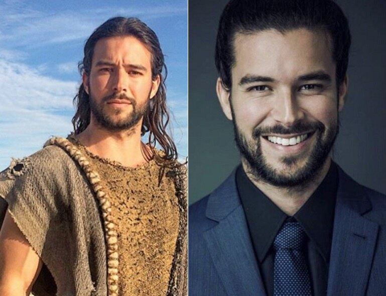 Bernardo Velasco já é bonito quando está caracterizado como hebreu. Na vida real, ele arranca suspiros das meninas nas redes sociais. Seu personagem é Eleazar