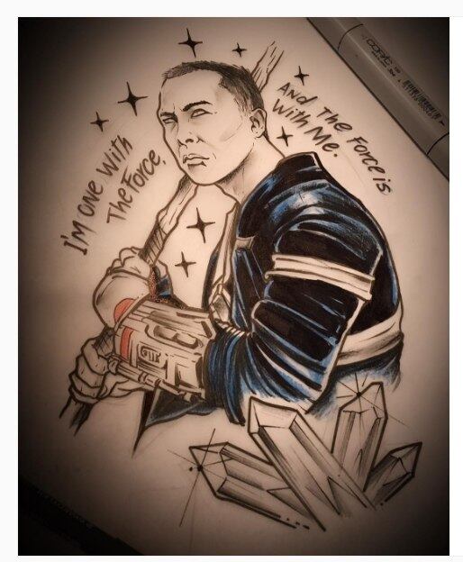 Rogue One estreou faz menos de um mês, mas já tem gente tatuando seus personagens mais icônicos