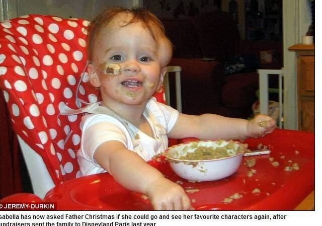 De
acordo com a publicação, ela conta que tomou a decisão para a filha poder passar
o fim de ano sem dores. Isabella sofre com tumor cerebral raro