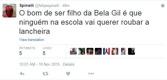 A lancheira da filha de Bela Gil já foi alvo de polêmica, mas a pequena Flor, de sete anos, garante que adora banana terra cozida e batata doce, que fazem parte da sua merenda diária