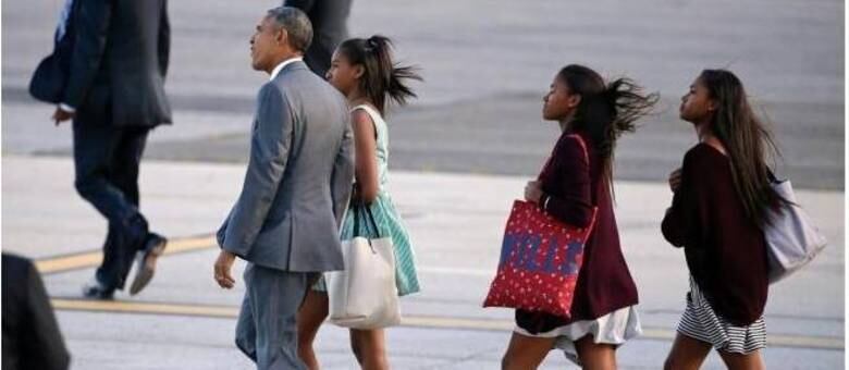 Obama saiu com suas filhas em Nova York na sexta-feira à noite
