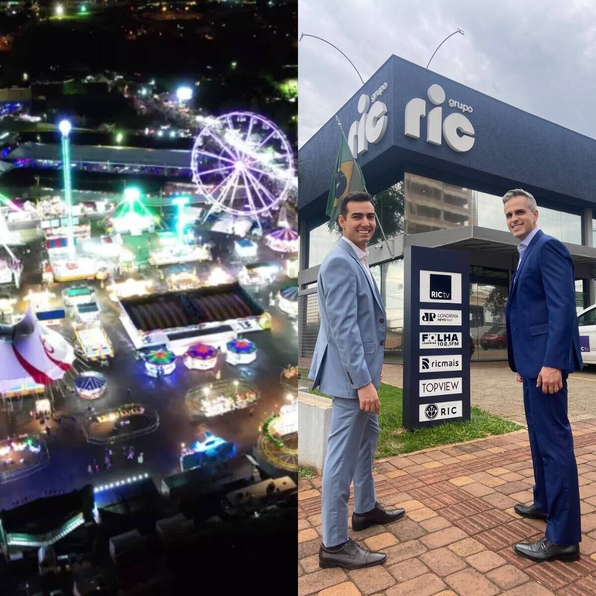 RICtv Londrina apresenta jornais ao vivo na abertura da ExpoLondrina 2024