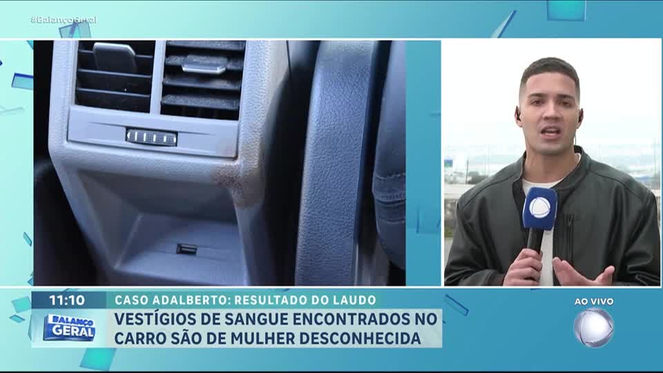 Caso Adalberto: vestígios de sangue encontrados no carro do empresário são de mulher desconhecida