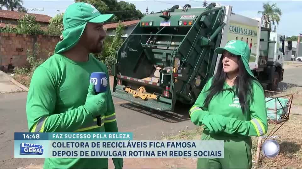 Coletora de recicláveis começa a criar conteúdo e fica famosa nas redes sociais