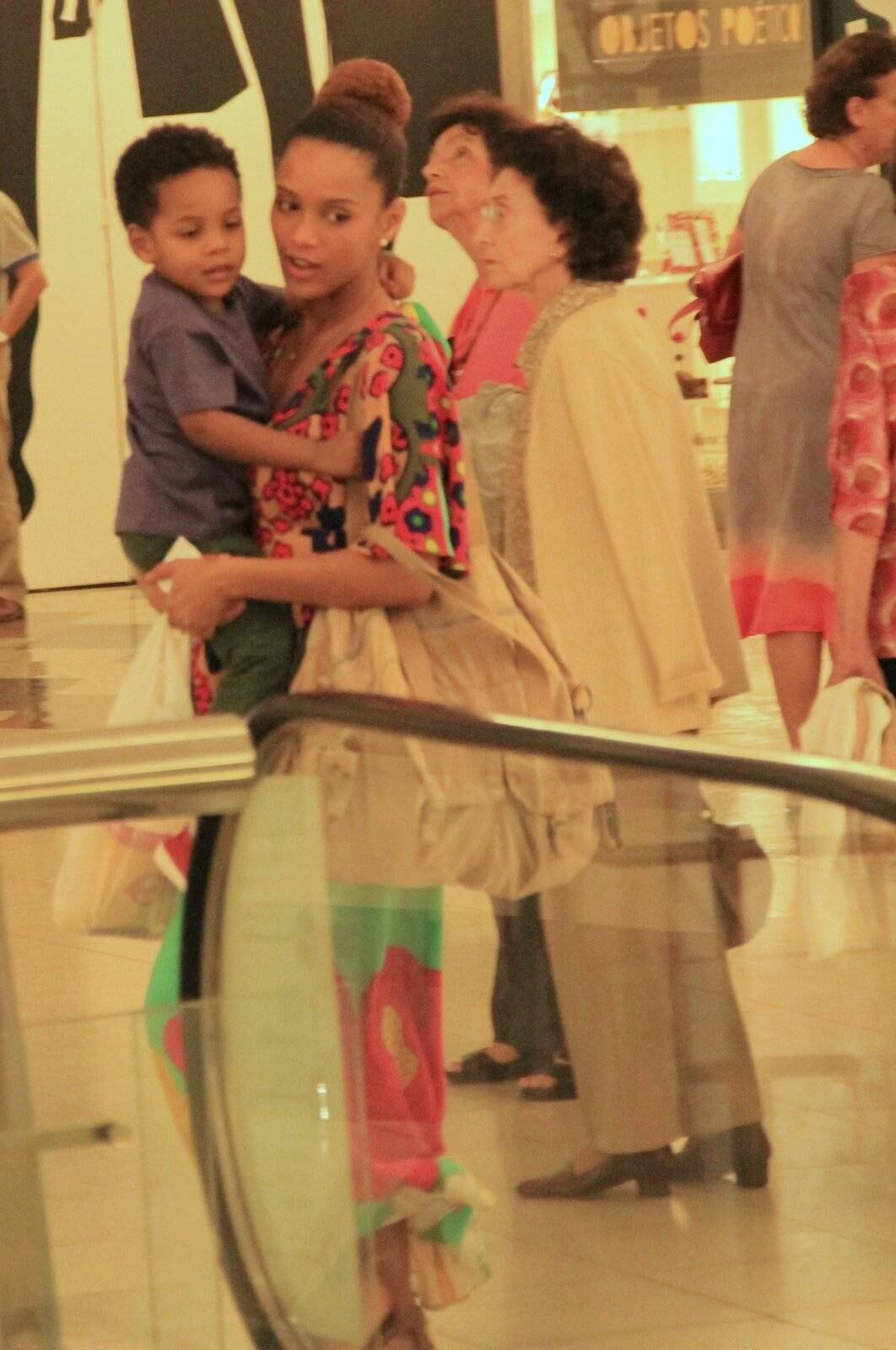 Os dois estavam em um shopping