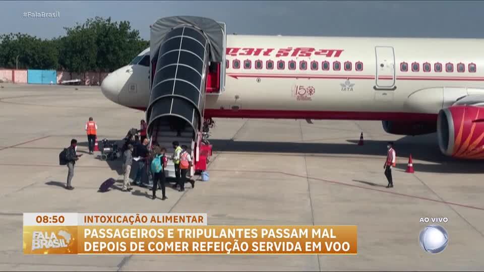 Passageiros e tripulantes passam mal após refeição em voo da Air India