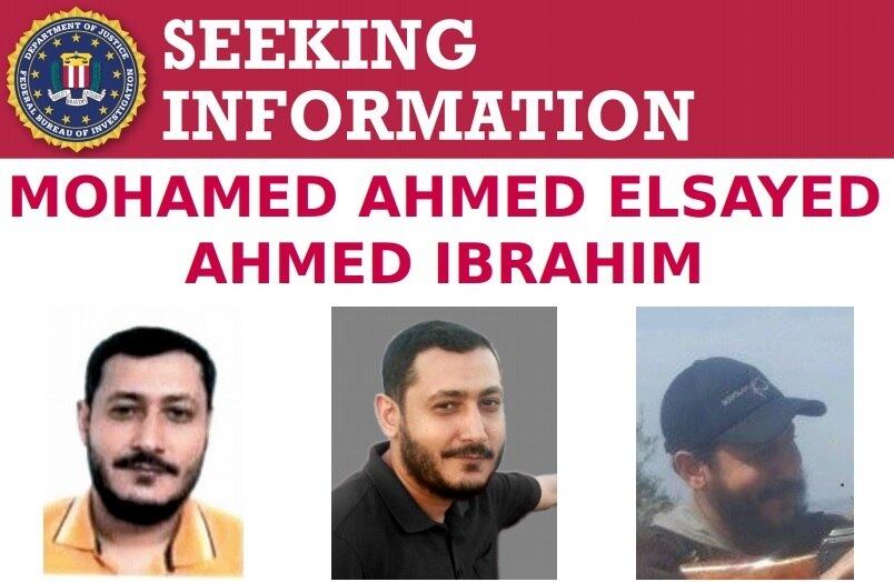 Cartaz divulgado pelo FBI anunciando o egípcio como procurado