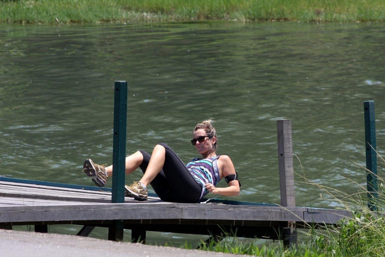 Atriz aproveitou uma folga nas gravações de Pecado Mortal para curtir um dia de descanso