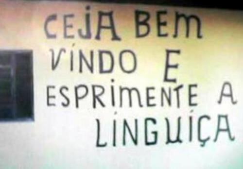 Algumas pessoas têm o costume de procurar erros nas placas na rua. Nós, do R7 Humor, temos a mesma mania, com a diferença que buscamos  na internet. Nós nos divertimos tanto que decidimos separar os melhores exemplos de bizarrices encontrados até agora nessa galeria. Coitada da Língua Portuguesa. Sorte da gente. Boas risadas!