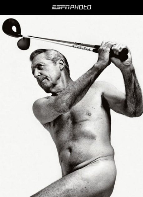 E não era preciso ser jovem para figurar no ensaio sobre corpões. Golfista sul-africano conhecido por sempre usar roupas pretas, Gary Player topou se desfazer do vestuário ao 77 anos para mostrar que, dentro do possível, ainda está muito bem