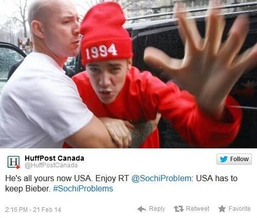 Agora quem ficou com o problema foram os EUA!

VEJA MAIS: Canadá vence Estados Unidos no hóquei no gelo e "se livra" de Justin Bieber
