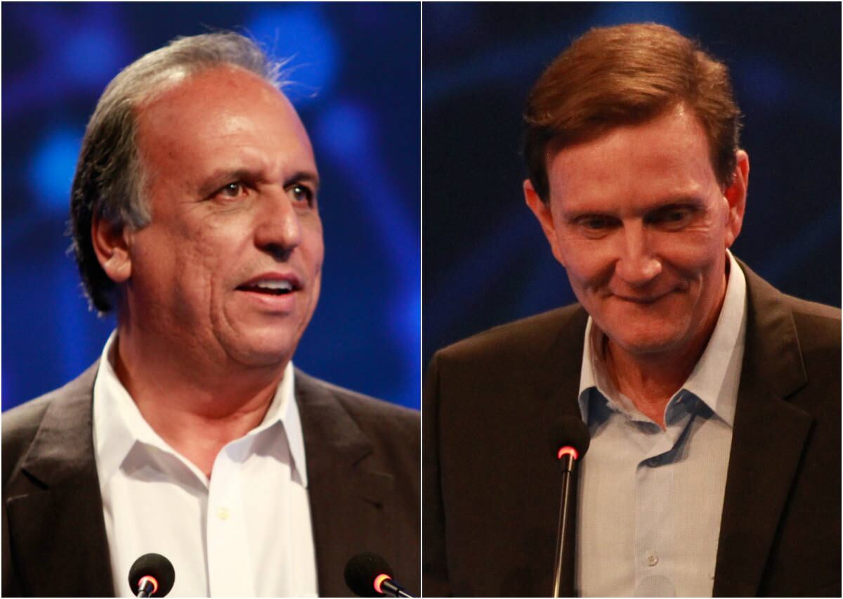 Clima entre Pezão e Crivella ficou tenso no final do debate