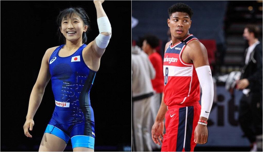 Yui Susaki e Rui Hachimura são escolhidos para formar a dupla de porta-bandeiras do Japão
